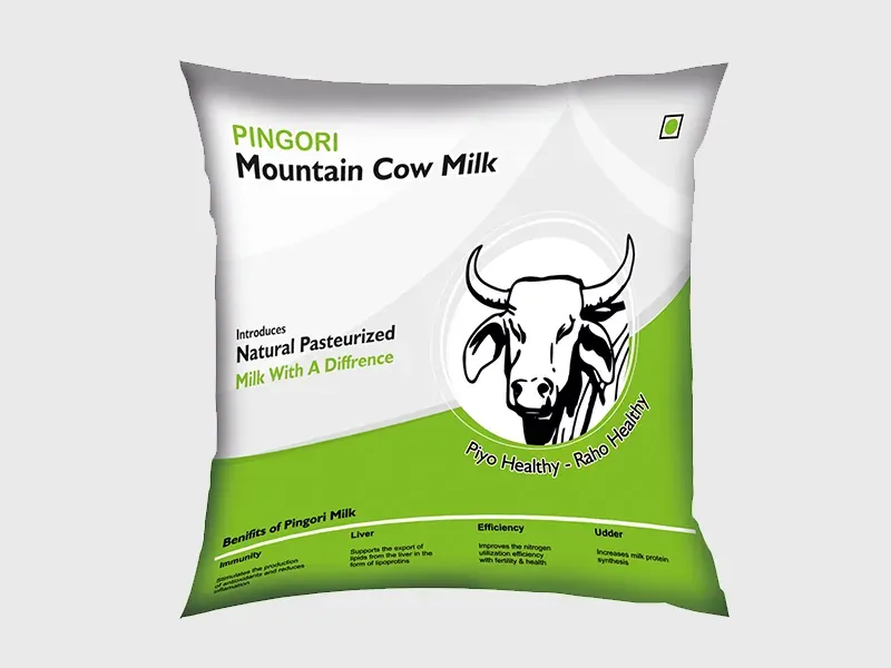 Pingori Milk Bag — Product Packaging