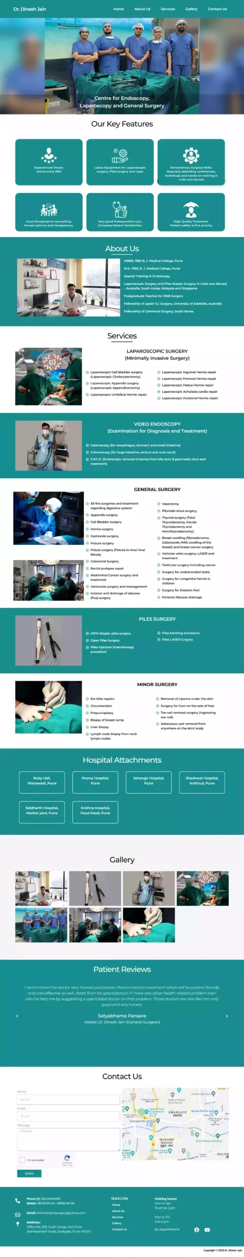 Dr. Dinesh Jain website