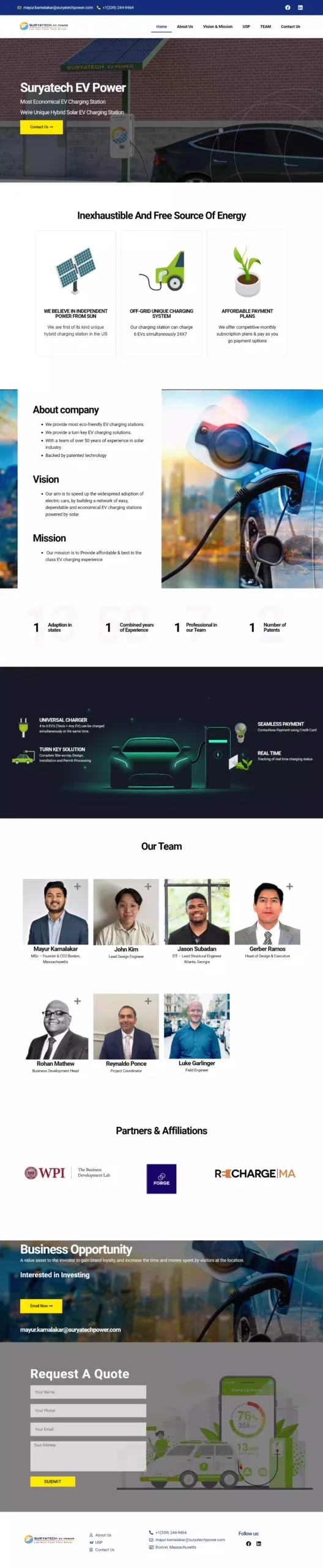 Suryatech Power website
