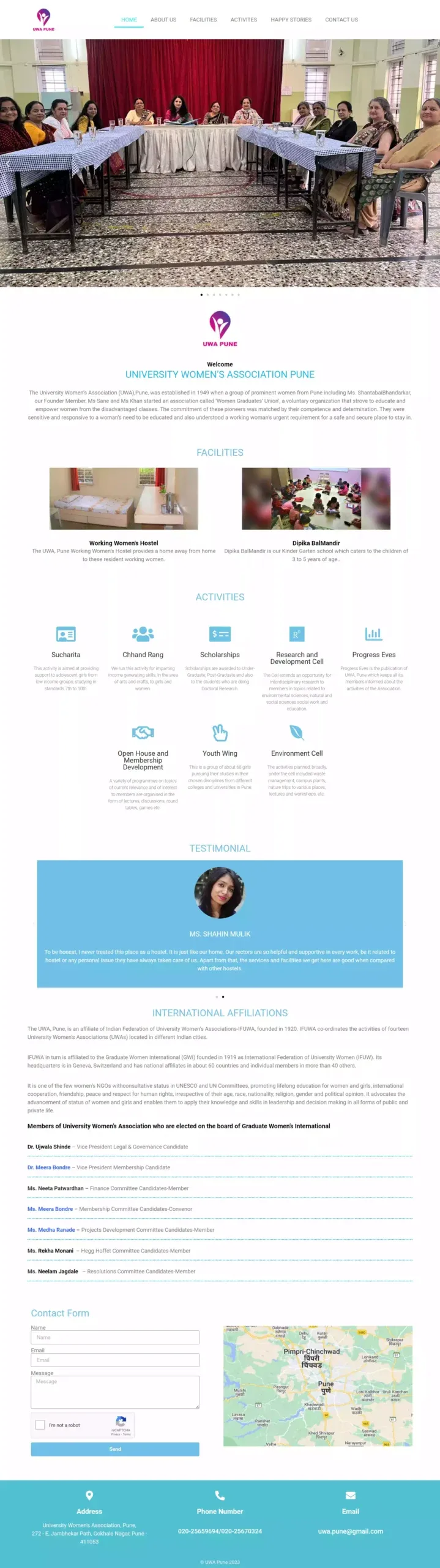 UWA Pune website
